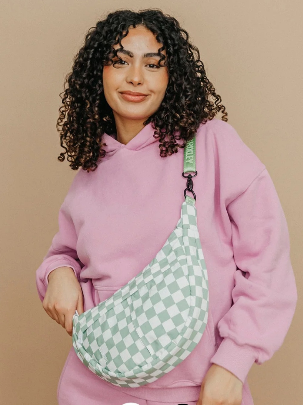 Brixley Bags - LUCKY CHECK CRESCENT BAG